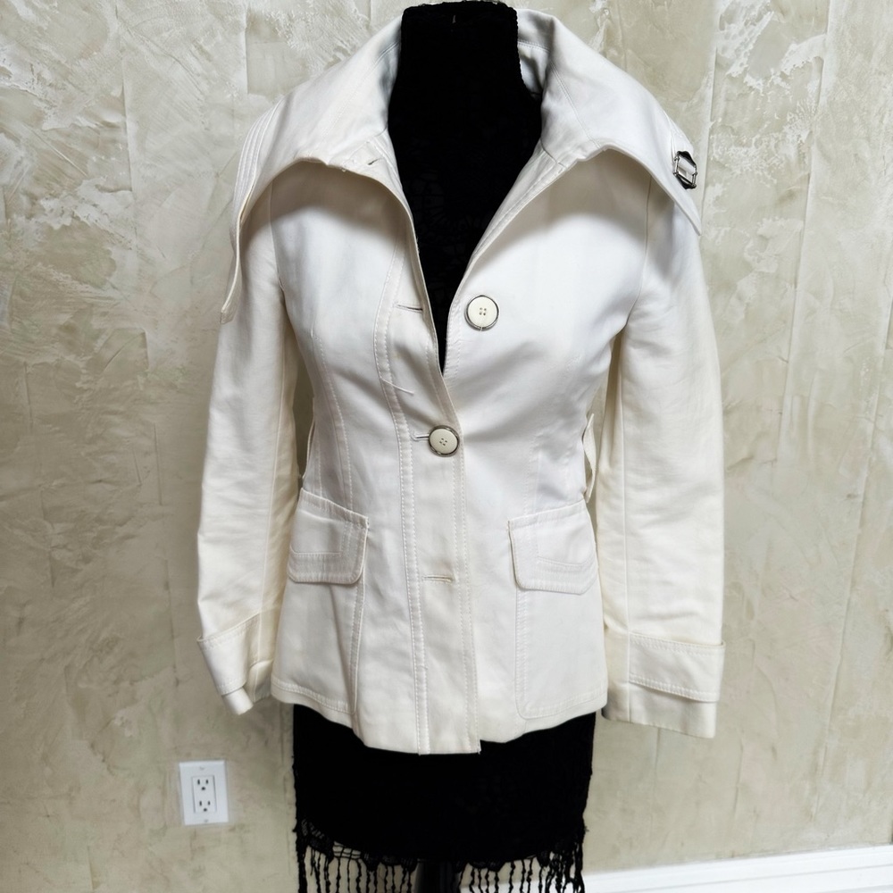 NWOT Zara Woman White Trench 190% Cotton